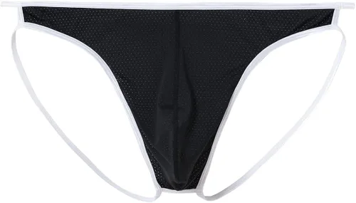 Vista 4 de ZONBAILON Men's Jockstrops Underwear Beathable Soft Thong G String Mesh