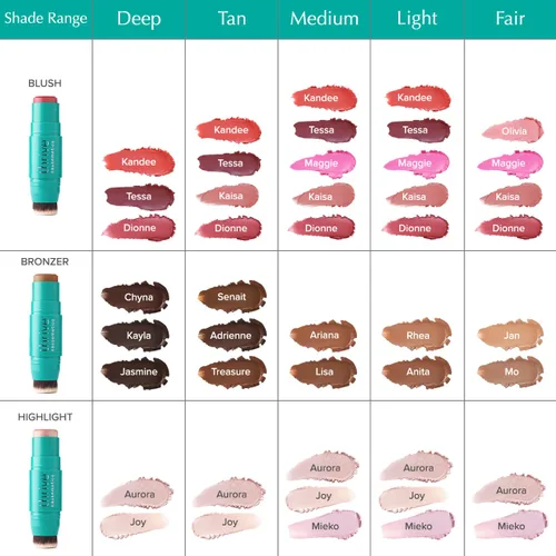 Vista 6 de Thrive Causemetics Crema Bronceador Triple Threat Color Stick, Luz Feria Mo (Fair Light Neutral)