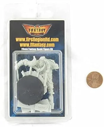 Vista 2 de Orc Marauder Figura Kit 1.102 in Escala Heroica Miniatura Sin Pintar First Legion