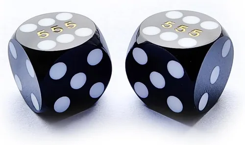 Vista 6 de Bescon Dice Dados de precisión pequeños profesionales de 0.500 in (1/2 pulgada) con número de serie aleatorio, mini dados de corte de precisión