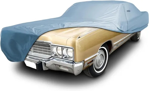 Vista 37 de iCarCover Funda de automóvil personalizada Premium para Chrysler Imperial 1957-1975, resistente, impermeable, para todo tipo de clima, lluvia Negro