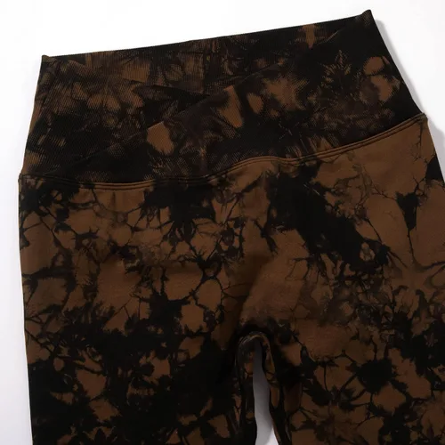 Vista 6 de RXRXCOCO Leggings cruzados sin costuras para mujer, cintura alta, levantamiento de glúteos, pantalones de yoga para entrenamiento