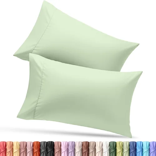 Vista 46 de Utopia Bedding - Juego de 2 fundas de almohada tamaño estándar, con cierre de sobre, tela de microfibra cepillada suave, resistentes al encogimiento