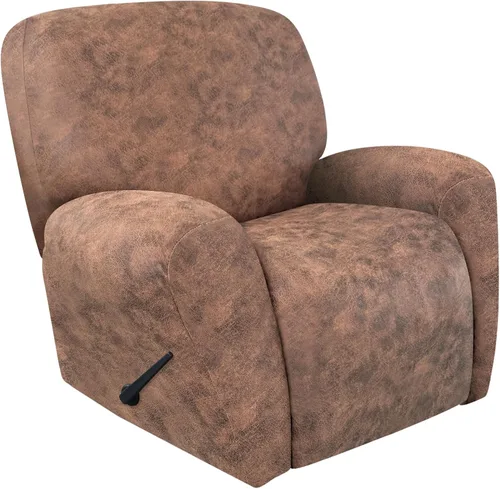 Vista 44 de ANARACHON Fundas para Sillas Reclinables Tipo Cuero, 4 Piezas Funda para Sillón Reclinable Lazy Boy, Protector de Muebles - Funda Suave Lavable
