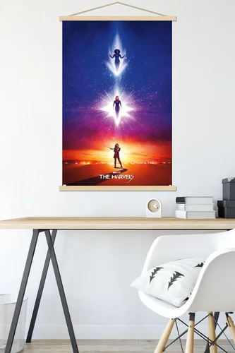 Vista 5 de Trends International Marvel The Marvels - Póster de pared de una hoja con marco magnético
