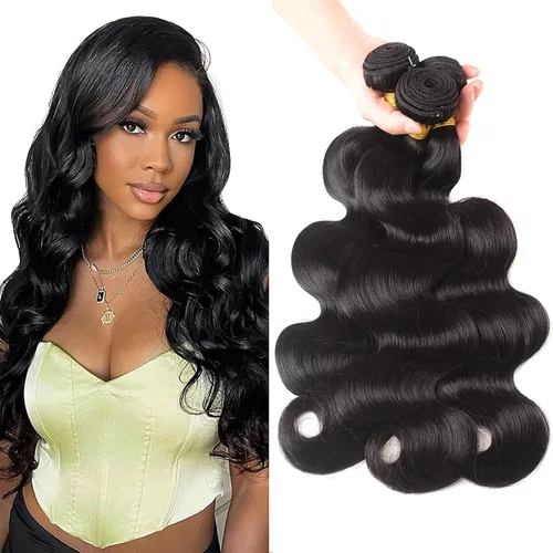 Vista 9 de 12A Brazilian Deep Wave Human Hair Bundles 14 16 18Inch 100% Unprocessed Brazilian Virgin Human Hair Weave 3Bundles Deep Wave Curly Hair Extensions