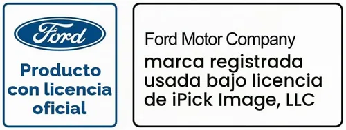 Vista 3 de iPick Image Para Ford Logo en negro sobre plateado Tapones de vástago de válvula de neumático de aluminio de fácil agarre Negro (black Logo)