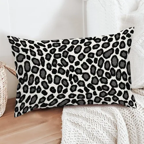 Vista 5 de ArogGeld Funda de cojín con estampado de guepardo negro, estampado de leopardo, animal, decoración de granja, funda de almohada para oficina, coche