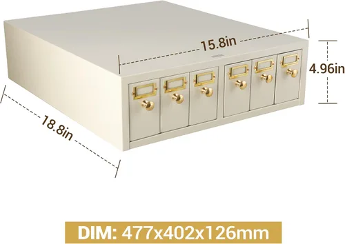 Vista 3 de 4E's USA Gabinete de almacenamiento deslizante - Almacenamiento modular con 6 cajones con capacidad para hasta 5,000 toboganes de laboratorio