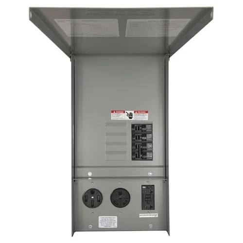 Vista 5 de Siemens TD137US Talon Panel de toma de corriente temporal con un receptáculo de 20 (clasificación 5-20R2GFI) y un receptáculo de amplificador de 30