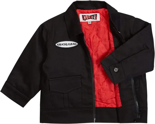 Vista 3 de Knuckleheads - Chaqueta mecánica para niños, cubierta de algodón para invierno, otoño, chaquetas con cremallera