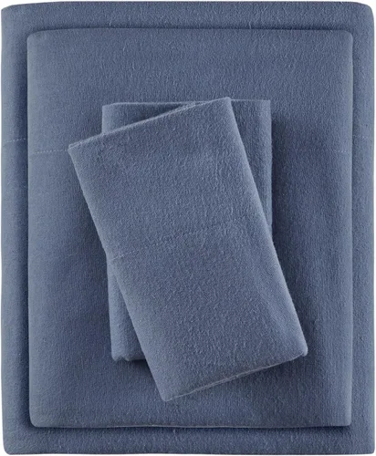 Vista 41 de True North by Sleep Philosophy - Juego de sábanas de franela, 100% de algodón, cómodo, bonito y muy suave, bolsillo elástico para colchones de hasta