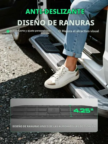 Vista 8 de YHTAUTO Estribos de 4.25 pulgadas para Honda Ridgeline 2017-2026, Crew Cab