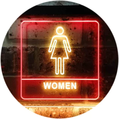 Vista 14 de ADVPRO Señal de neón LED de doble color para mujer, para inodoro, WC, 12 "x 8.5", st6s32-i1014-br
