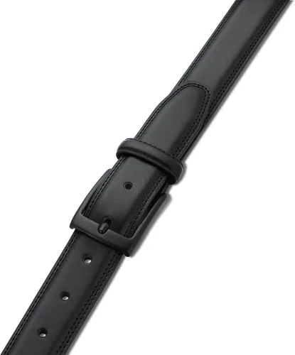 Vista 3 de MILORDE Cinturón de vestir de cuero genuino para hombre, hecho a mano, 100% cuero de vaca, diseños clásicos y modernos para trabajo, negocios y uso