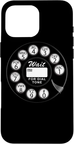 Vista 19 de Divertida caja del teléfono del dial rotatorio analógico retro retro negro lindo negro para el iPhone 17