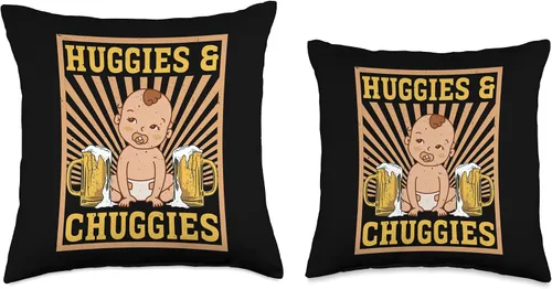 Vista 3 de Huggies n Chuggies Huggies & Chuggies - Almohada de 16 x 16 pulgadas, multicolor