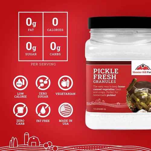 Vista 4 de Hoosier Hill Farm Gránulos Pickle Fresh, tarro de 1.5 libras