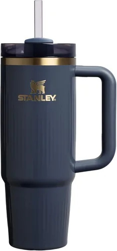 Vista 102 de STANLEY Quencher H2.0 Vaso Térmico con asa y pajilla, 64 onzas, tapa Flowstate de 3 posiciones, gran capacidad para viajes y deportes, vaso de acero