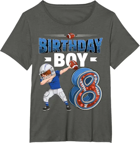 Vista 57 de Dabbing Boy - Camiseta de 8 años de fútbol americano americano, Negro, S