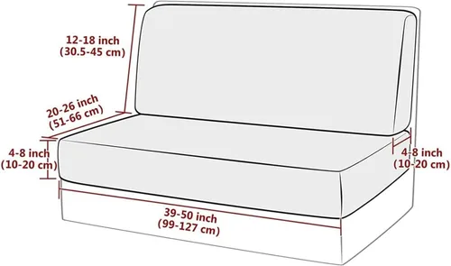 Vista 8 de NILUOH Juego de cojín lavable para sofá y respaldo de autocaravana, fundas elásticas de cojín elásticas para comedor de caravana, aptas para 01