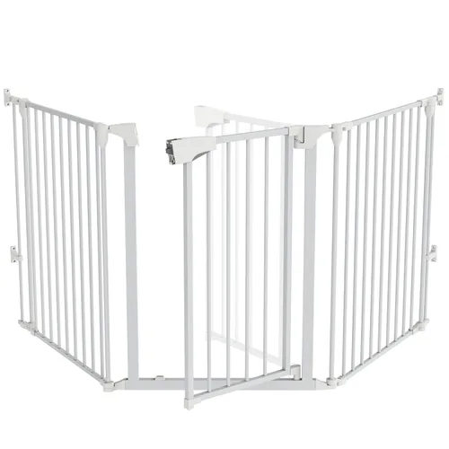 Vista 7 de Bonnlo Extensión de Puerta Alta de Un Panel, Negro