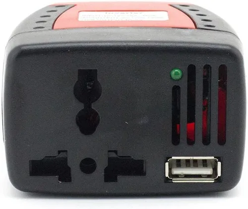 Vista 2 de Inversor de corriente DC 12V a 110V AC Cargador de encendedor de cigarrillos de coche Convertidor