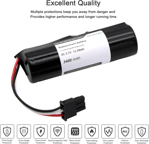 Vista 3 de Batería de repuesto para Logitech UE Boom/UE Boom2/UE Blast/UE Boom 3 Altavoz Bluetooth inalámbrico compatible con parte No Logitech
