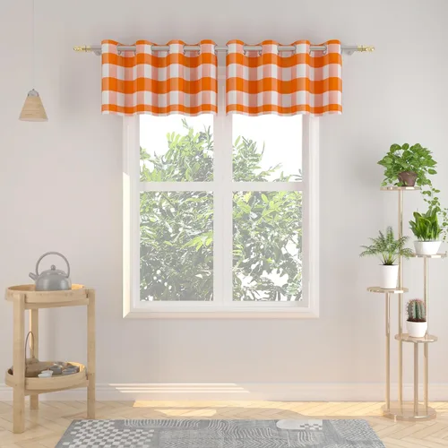 Vista 116 de Cortinas de 24 pulgadas de largo con diseño Buffalo Check Gingham Plaid para ventanas de cocina y baño, tratamiento para ventanas con 2 paneles