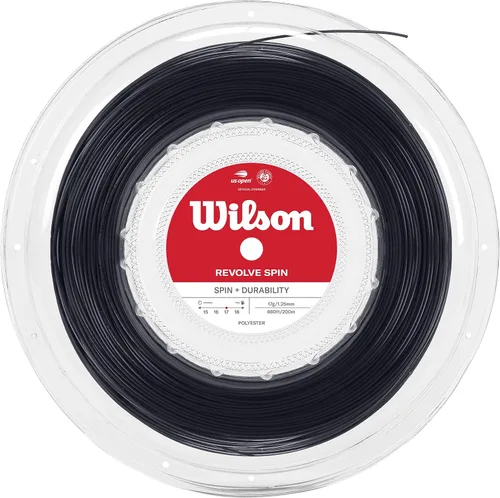 Vista 6 de WILSON Cuerda de tenis Revolve - Set y carrete de 656.2 ft Negro