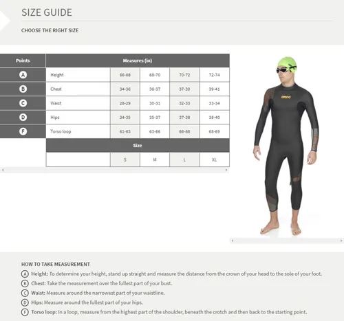 Vista 7 de arena Powerskin R-Evo+ Open Water cerrado espalda para hombre