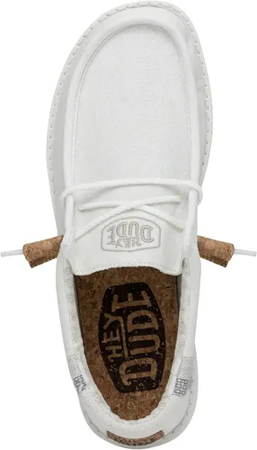 Vista 2 de Hey Dude Wally Linen - Mocasines para hombre, cómodos y ligeros, sin cordones