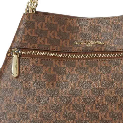 Vista 3 de Karl Lagerfeld Paris Bolso Hobo para mujer, WtBk Multi, talla única de EE. UU, WtBk Multi