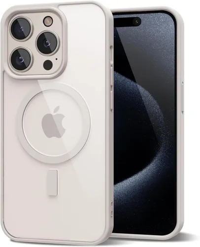 Vista 60 de oakxco Funda magnética transparente compatible con Magsafe, bonita funda delgada y transparente de poliuretano termoplástico no amarillenta, carcasa