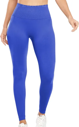 Vista 4 de YEOREO Women High Waist Seamless Workout Leggings Gym Smile Contour Yoga Pants Athletic Tights