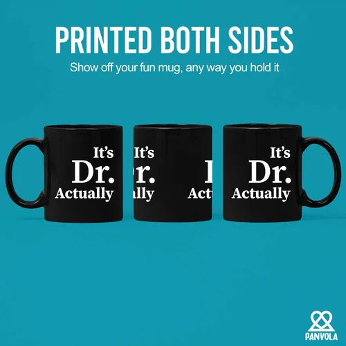 Vista 3 de Taza de cerámica con texto en inglés "It's Dr Actually Doctorate", regalo de graduación para estudiantes de doctorado, doctorado, nuevo médico, taza