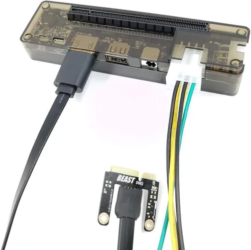 Vista 6 de JMT EXP GDC Notebook externo PCI-E Discrete Graphics Beast Series Estación de acoplamiento externa para portátil Mini PCI-E/M.2 A Key No Power