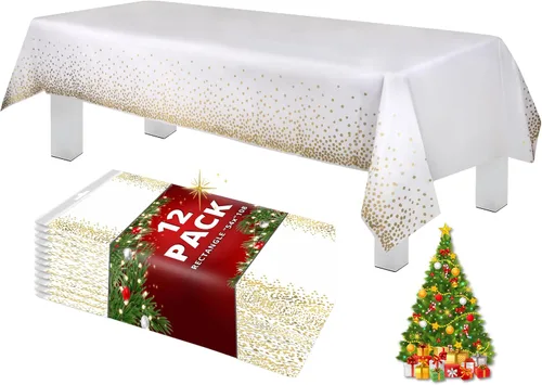 Vista 15 de Grandipity Mantel de plástico desechable de calidad prémium para fiestas con temática de globos de cumpleaños, 1 paquete, 54 x 108 pulgadas, mantel
