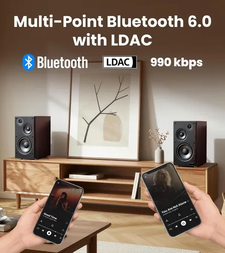 Vista 5 de Edifier R2750DB MKII Altavoces de estantería alimentados de 3 vías, 144 W Nogal