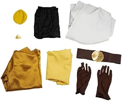 Vista 5 de Disfraz de cazador de The Owl House Hunter para cosplay, disfraz de guardia dorada con capa para hombre