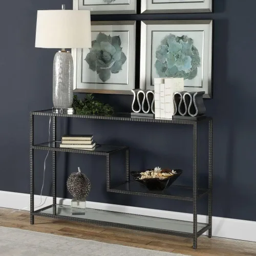 Vista 8 de Uttermost Leo - Mesa consola industrial de 52 pulgadas