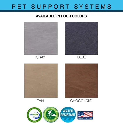 Vista 7 de Pet Support Systems All Season Orthopedic Gel Memory Foam Dog Bed Supreme Luxury Comfort and Care for Dogs, Removable and Washable Cover Made in