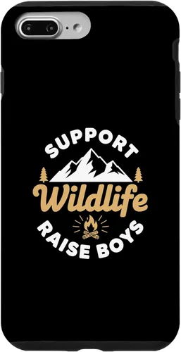 Vista 12 de Parent Support Wildlife Raise Boys - Mom Dad Outdoors Case for iPhone 16