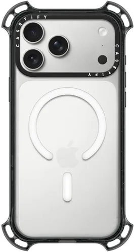 Vista 48 de CASETiFY Funda Bounce para iPhone 16 Pro [a prueba de golpes, 21.3 pies, protección contra caídas de grado militar 6X, compatible con Magsafe] Azul