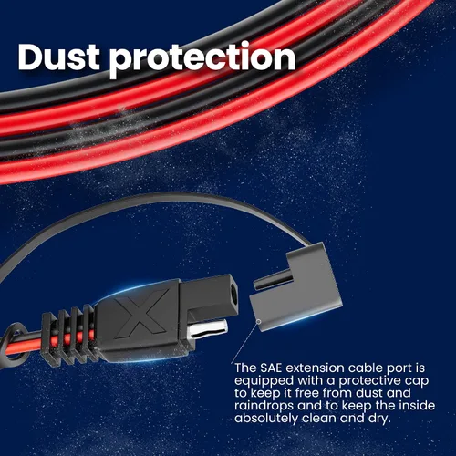 Vista 7 de POWOXI Cable de extensión SAE de 15 pies de desconexión rápida, cables solares, conector SAE para panel solar, automotriz, RV, motocicleta, tractor
