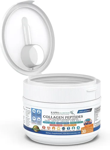 Vista 6 de KAPPA NUTRITION Péptidos de colágeno en polvo, complejo avanzado multicolágeno 5 en 1 con péptidos de colágeno hidrolizados, soporta la piel