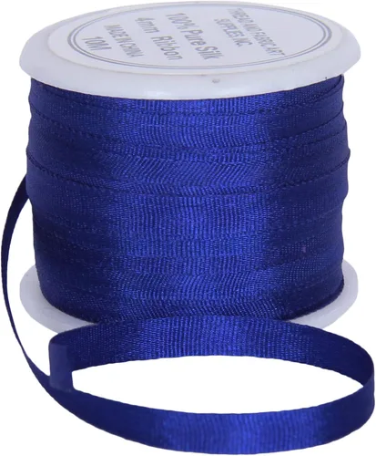 Vista 19 de Threadart Cinta de seda 100% pura - 3 tamaños - Docenas de colores - Castaño - 2 mm No. 524 Soft 100% pure silk ribbon on a single spool - perfect