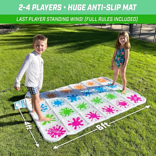 Vista 3 de GoFloats Juego Splash Off - Juego de tapete de salpicaduras de agua para niños