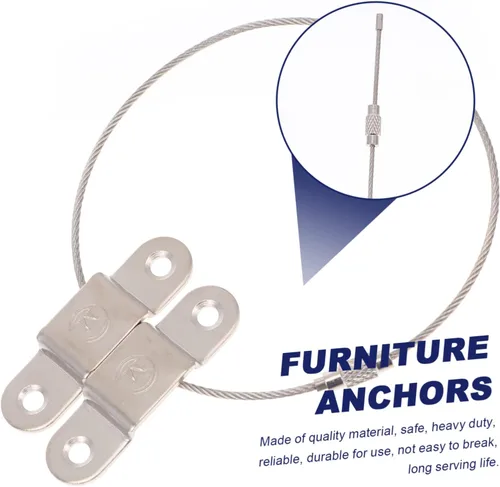 Vista 7 de Furniture Safety Strap for Child Proofing and PET Protection, 5 Set