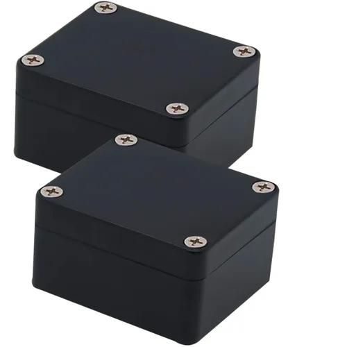 Vista 20 de Zulkit. - Caja de plástico impermeable ABS IP65. - Caja de derivación eléctrica - color negro.